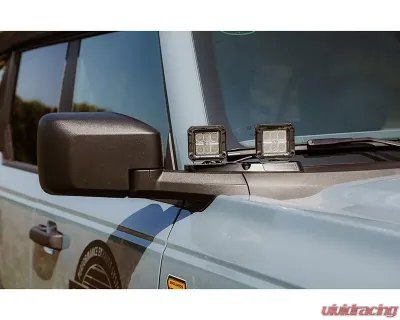 Anvil Off-Road Mirror LED Light Mounts Ford Bronco 2021+ - 628-28AOR