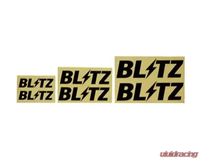 Blitz Sticker Logo W200 2Pcs Black - 13970