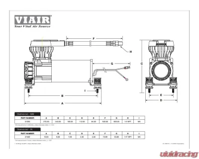 VIAIR 310 Stealth Series Single Compressor Kit - 31030