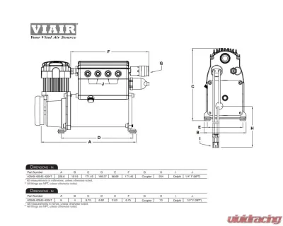 VIAIR Escapade Constant Duty Compact Onboard Air System - 50003