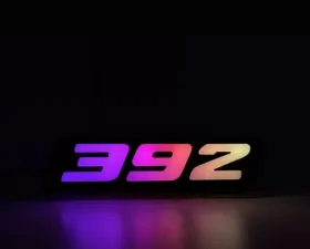 X Lume 392 Illuminated Single Color White Badge Dodge Charger 2010-2023