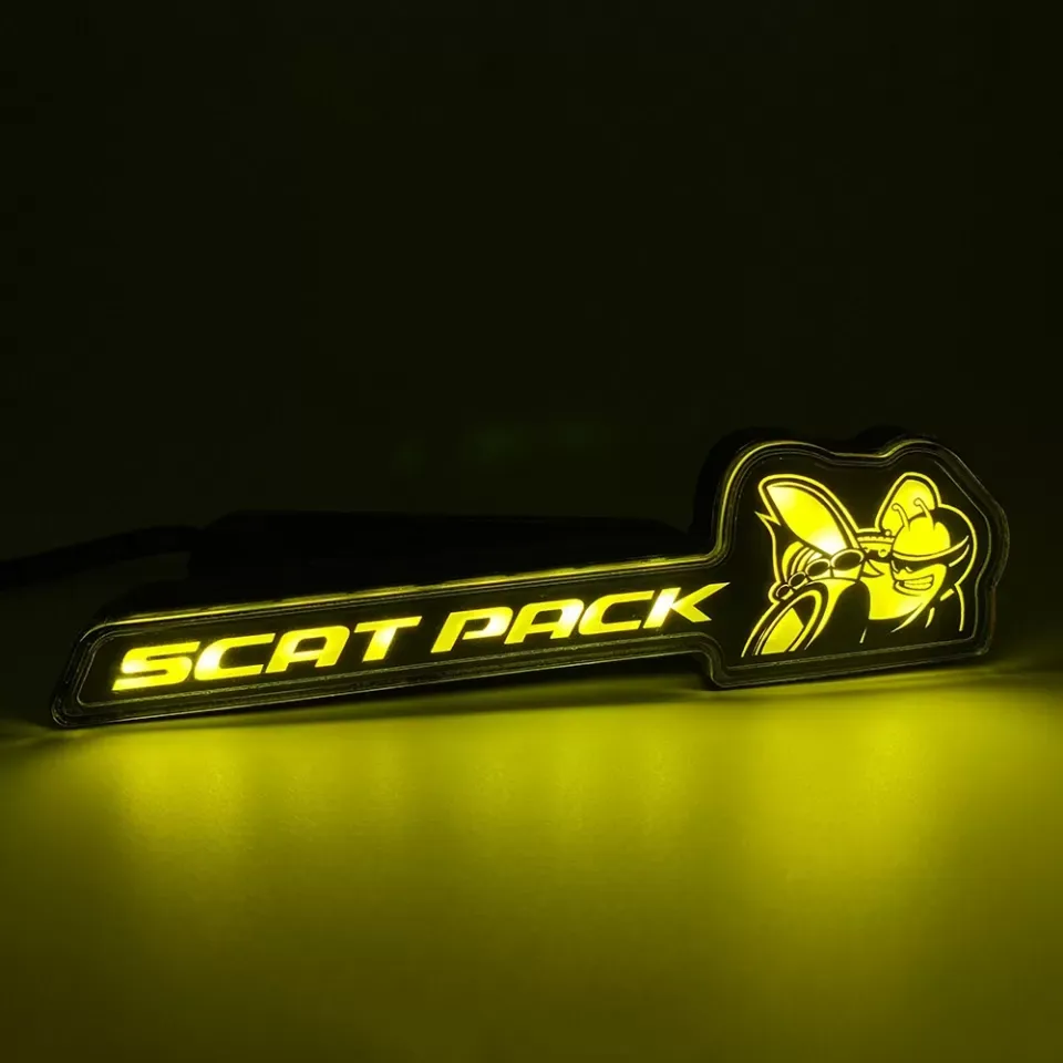 X Lume Illuminated Scat Pack White Logo Dodge Charger 2010-2023 - XL0028