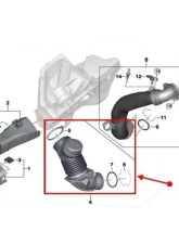 Racing Dynamics Intake Pipe BMW M340i /Z4 | Toyota A90 Supra 2010-2019                                     - 139 10 58 040 - Image 3