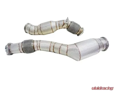 Racing Dynamics Downpipes with Heat Shield - 130 10 55 510