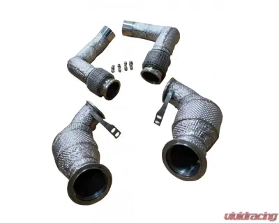 Racing Dynamics Downpipes w/ Heat Shield BMW M5 | M8 2017+ - 130 10 63 420