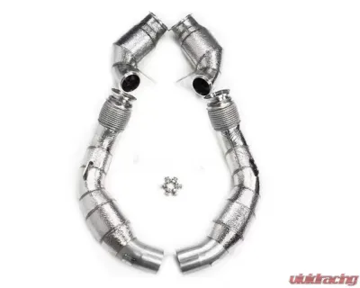 Racing Dynamics Downpipes w/ Heat Shield BMW M5 | M8 2017+ - 130 10 63 420