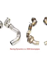 Racing Dynamics Downpipes w/ Heat Shield BMW M5 | M8 2017+                                     - 130 10 63 420 - Image 5
