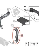 Racing Dynamics Intake Charge Pipe Lite Mini Cooper F56 B48 | BMW X1 | X2 JCW Models 2013-2019                                     - 139 10 56 301 - Image 3