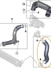 Racing Dynamics Intake Charge Pipe Lite Mini Cooper F56 B48 | BMW X1 | X2 JCW Models 2013-2019                                     - 139 10 56 301 - Image 4