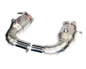Racing Dynamics Cat By-Pass Pipes w/ Heat Shields Porsche 991 Turbo 2013+