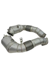 Racing Dynamics Downpipe w/ Catalytic & Heat Shields w/ Flange Connections BMW X5 | X6 | 750i | 550i | 650i 2010-2012                                     - 130 10 63 240 - Image 3