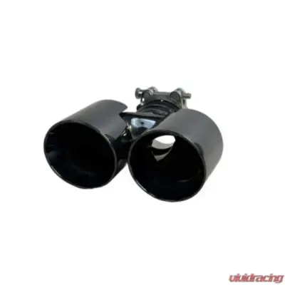 Racing Dynamics Deluxe Black Chrome Twin Tailpipe Tips Porsche Boxster S | Cayman S 2005-2012 - 987 08 00 372B