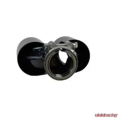 Racing Dynamics Deluxe Black Chrome Twin Tailpipe Tips Porsche Boxster S | Cayman S 2005-2012 - 987 08 00 372B