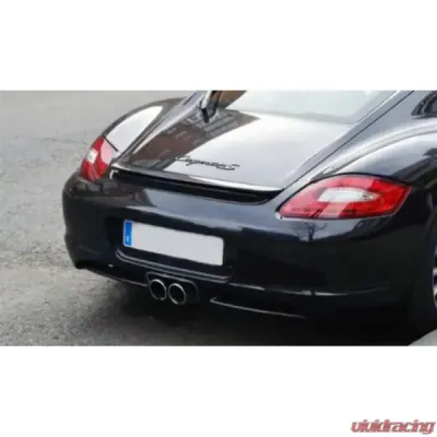 Racing Dynamics Deluxe Black Chrome Twin Tailpipe Tips Porsche Boxster S | Cayman S 2005-2012 - 987 08 00 372B