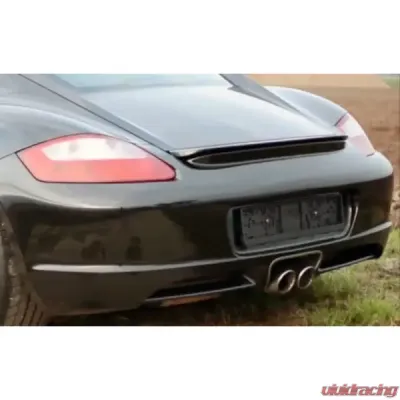 Racing Dynamics Deluxe Black Chrome Twin Tailpipe Tips Porsche Boxster S | Cayman S 2005-2012 - 987 08 00 372B