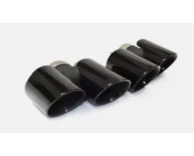 Racing Dynamics Black Sport Quad Style Tailpipe Tips Porsche 991.1 2013-2015