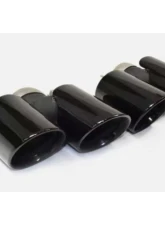 Racing Dynamics Black Sport Quad Style Tailpipe Tips Porsche 991.1 2013-2015                                     - 991 08 00 325B - Image 3