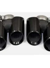 Racing Dynamics Black Sport Quad Style Tailpipe Tips Porsche 991.1 2013-2015                                     - 991 08 00 325B - Image 2