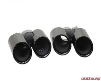 Racing Dynamics Black Sport Quad Style Tailpipe Tips Porsche 991.1 2013-2015 - 991 08 00 325B