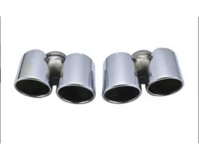 Racing Dynamics Chrome Sport Quad Style Tailpipe Tips Porsche 991.1 2013-2015