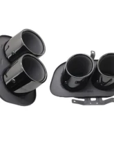 Racing Dynamics Black Tailpipe Tips Porsche 992 2019-2023                                     - 992 08 00 620B - Image 3