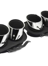 Racing Dynamics Chrome Tailpipe Tips Porsche 992 2019-2023                                     - 992 08 00 620 - Image 2