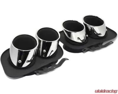Racing Dynamics Chrome Tailpipe Tips Porsche 992 2019-2023 - 992 08 00 620