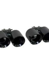 Racing Dynamics Dual Tailpipe Tips Delux Black Chrome Porsche 997 2006-2012                                     - 997 08 00 372B - Image 5