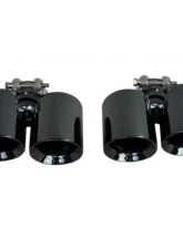 Racing Dynamics Dual Tailpipe Tips Delux Black Chrome Porsche 997 2006-2012                                     - 997 08 00 372B - Image 5