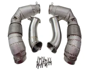 Racing Dynamics Catted Downpipes with Heatshield BMW G90 M5 S65 2025+