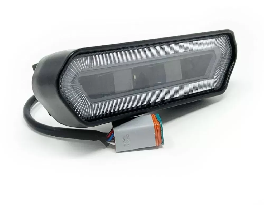KD Fabworks Spare Tire Carrier License Plate Mount Fits RIGID CHASE Style Lights - BRK-1015