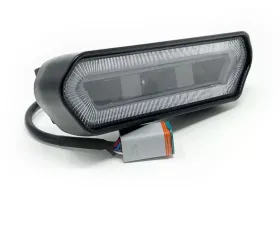 KD Fabworks Spare Tire Carrier License Plate Mount Fits RIGID CHASE Style Lights