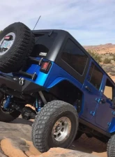 KD Fabworks Spare Tire Carrier License Plate Mount Fits RIGID CHASE Style Lights                                     - BRK-1015 - Image 3