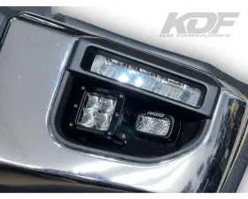 KD Fabworks Dual Light Mount w/ OEM LED Fogs Ford F250 | F350 | F450 2020-2022