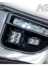 KD Fabworks Dual Light Mount w/ OEM LED Fogs Ford F250 | F350 | F450 2020-2022                                     - TR-0063 - Image 4