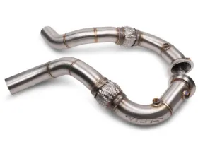 VRSF Brushed Finish Racing Downpipes - Slip Fit Connection BMW 550i | 650i | 750i | X5 | X6 N63 2008-2018