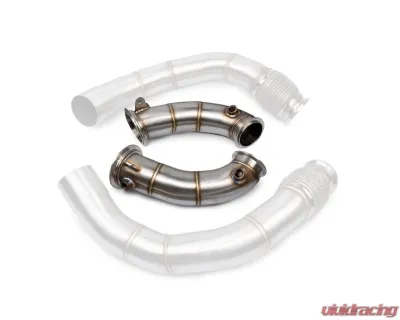 VRSF Brushed Finish Primary Race Downpipes BMW M5 | M8 S63R 2018-2024 - 10152055