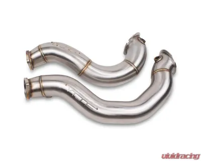 VRSF 3" Brushed Finish Cast Stainless Steel Track Limited Racing Downpipes BMW 335i  | 135i | 1M N54 V2 2007-2013 - 10902010