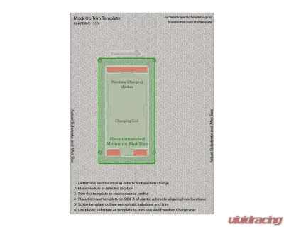 Brandmotion FreedomCharge MAX Universal Qi Wireless Charging Kit - FDMC-1310
