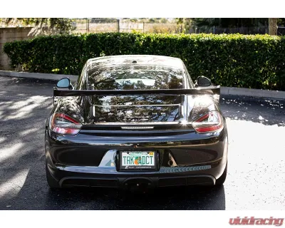 NR Auto GT4 Clubsport Style Carbon Fiber Wing Porsche 981 | 718 Cayman | Boxster 2013-2023 - 71802-CFB