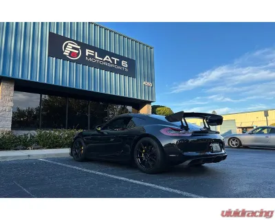 NR Auto GT4 Clubsport Style Carbon Fiber Wing Porsche 981 | 718 Cayman | Boxster 2013-2023 - 71802-CFB