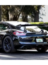 NR Auto GT4 Clubsport Style Carbon Fiber Wing Porsche 981 | 718 Cayman | Boxster 2013-2023                                     - 71802-CFB - Image 9