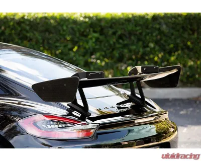 NR Auto GT4 Clubsport Style Carbon Fiber Wing Porsche 981 | 718 Cayman | Boxster 2013-2023 - 71802-CFB