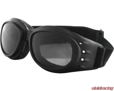 Bobster Cruiser II Sunglasses Black w/ Amber,Clear,Smoke Lenses - BCA2031AC