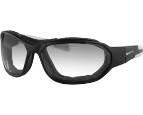 Bobster Force Convertible Glasses Matte Black w/ Clear Photochromic Lens