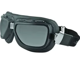 Bobster Pilot Goggles w/ Interchangeable Smoke, Clear Lenses