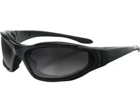 Bobster Raptor II Sunglasses Black w/ Amber, Clear, Smoke Lenses