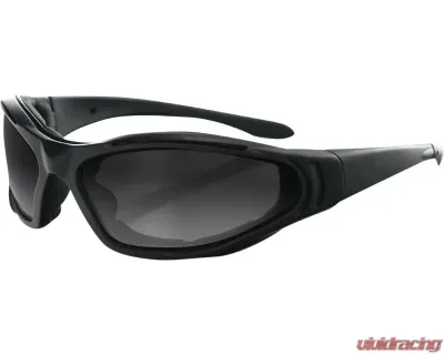 Bobster Raptor II Sunglasses Black w/ Amber, Clear, Smoke Lenses - BRA201