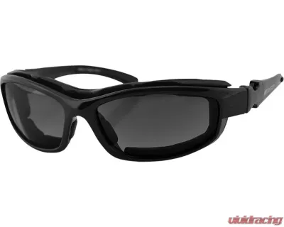 Bobster Road Hog II Sunglasses Convertible Black w/ 4 Lenses - BRH2001