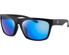 Bobster Route Sunglasses Matte Black w/ Purple HD Lightblue Revo Mirror